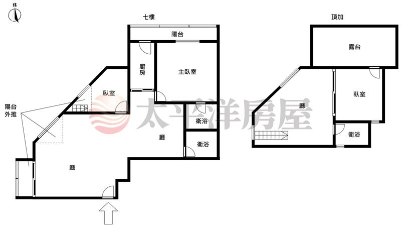 美崙公園七樓頂加